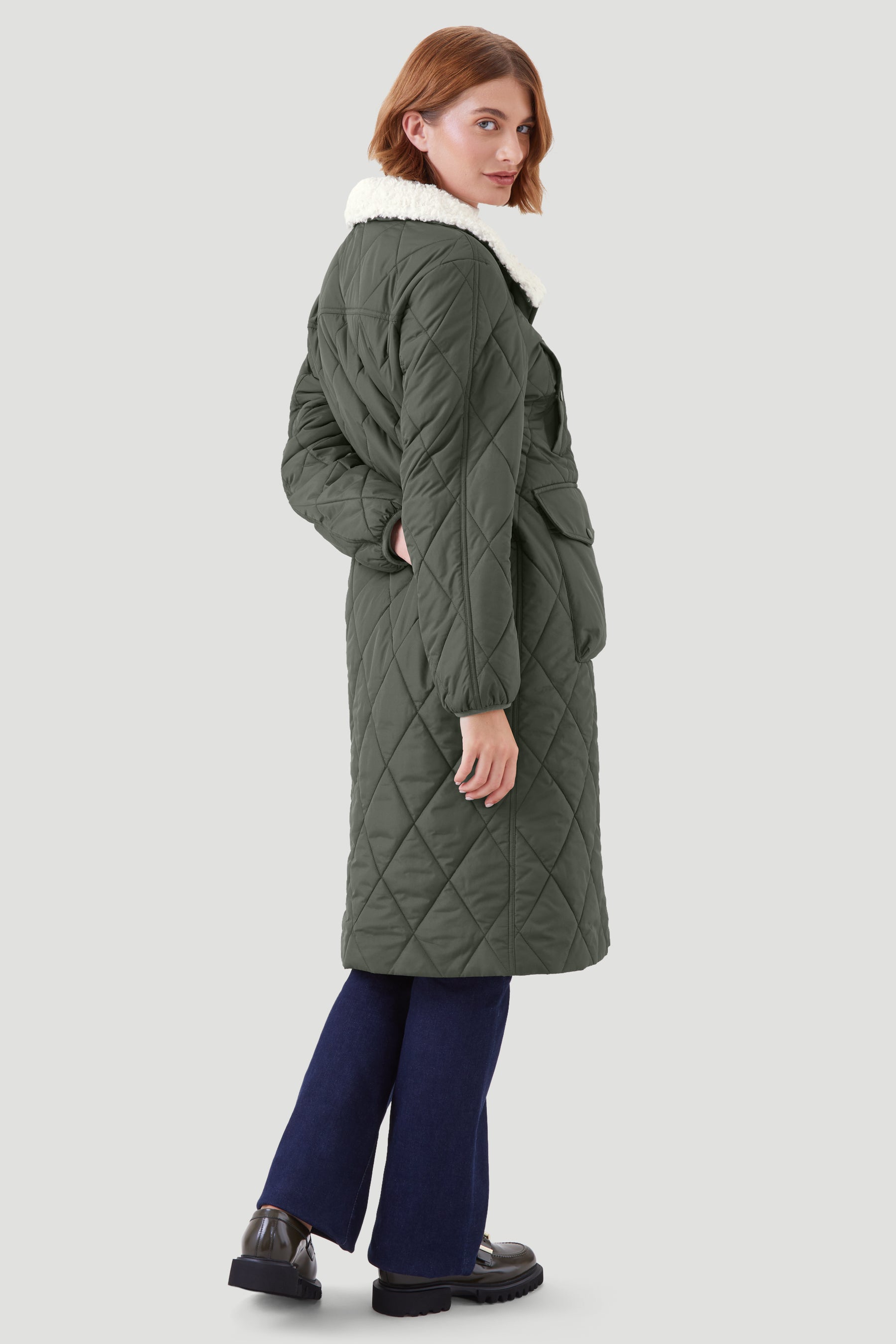 DIAMOND  QUILTED COAT