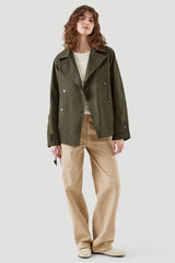 CROPPED TRENCH COAT