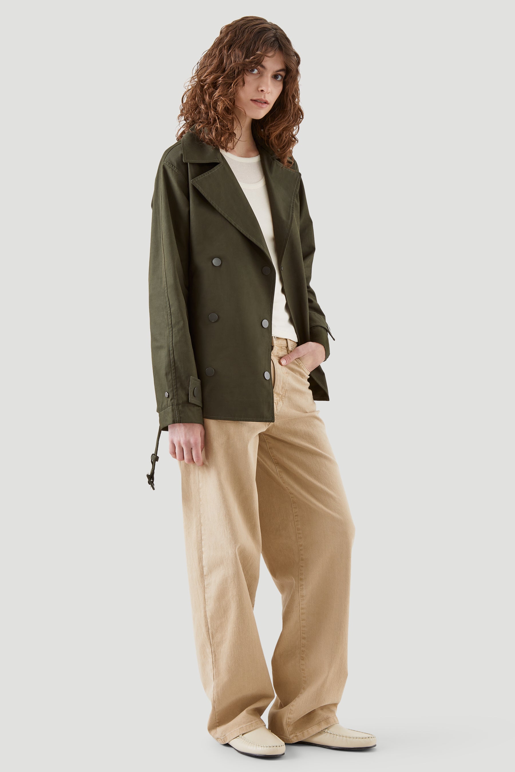 SHORT WATER-RESISTANT TRENCH