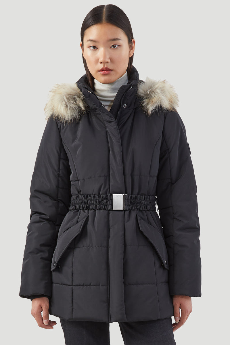 ROROS BELTED PADDED JACKET